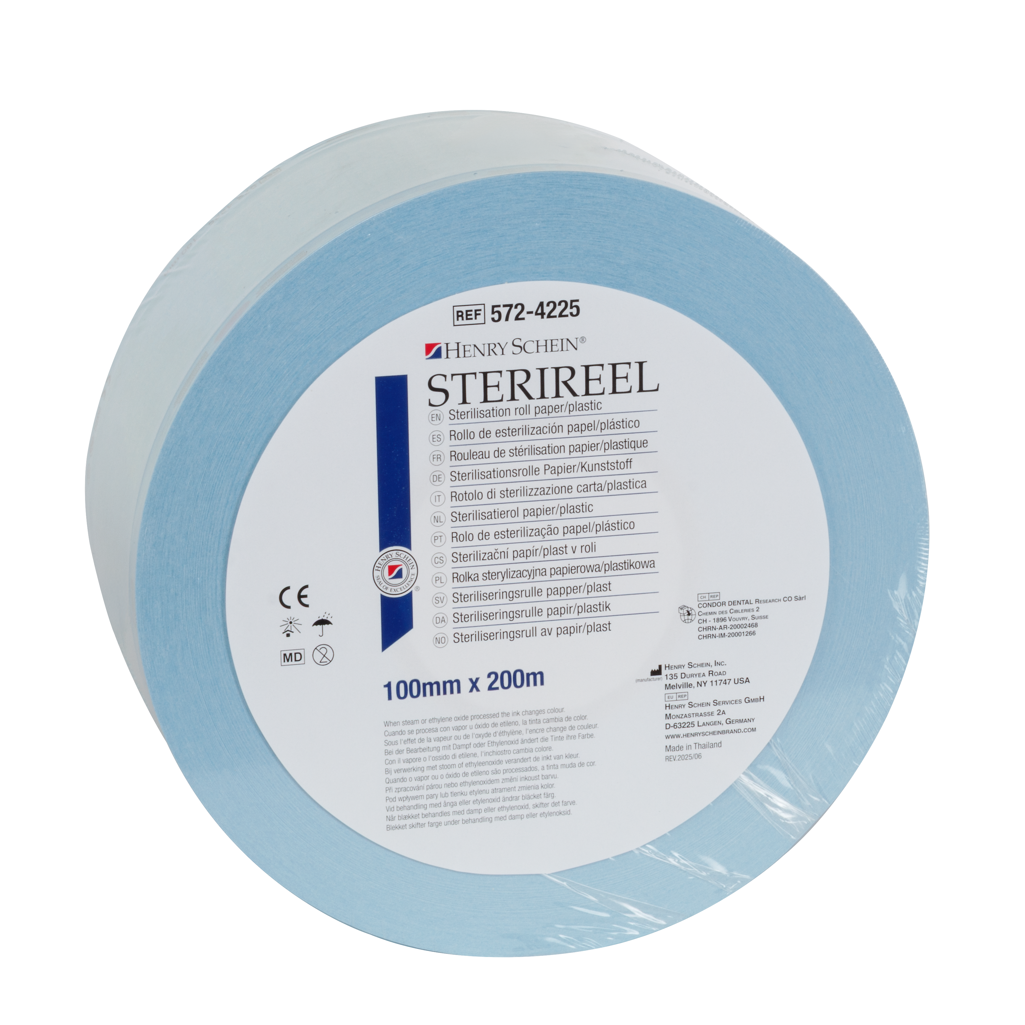HS Sterireel Sterilisation Roll 100mm x 200m