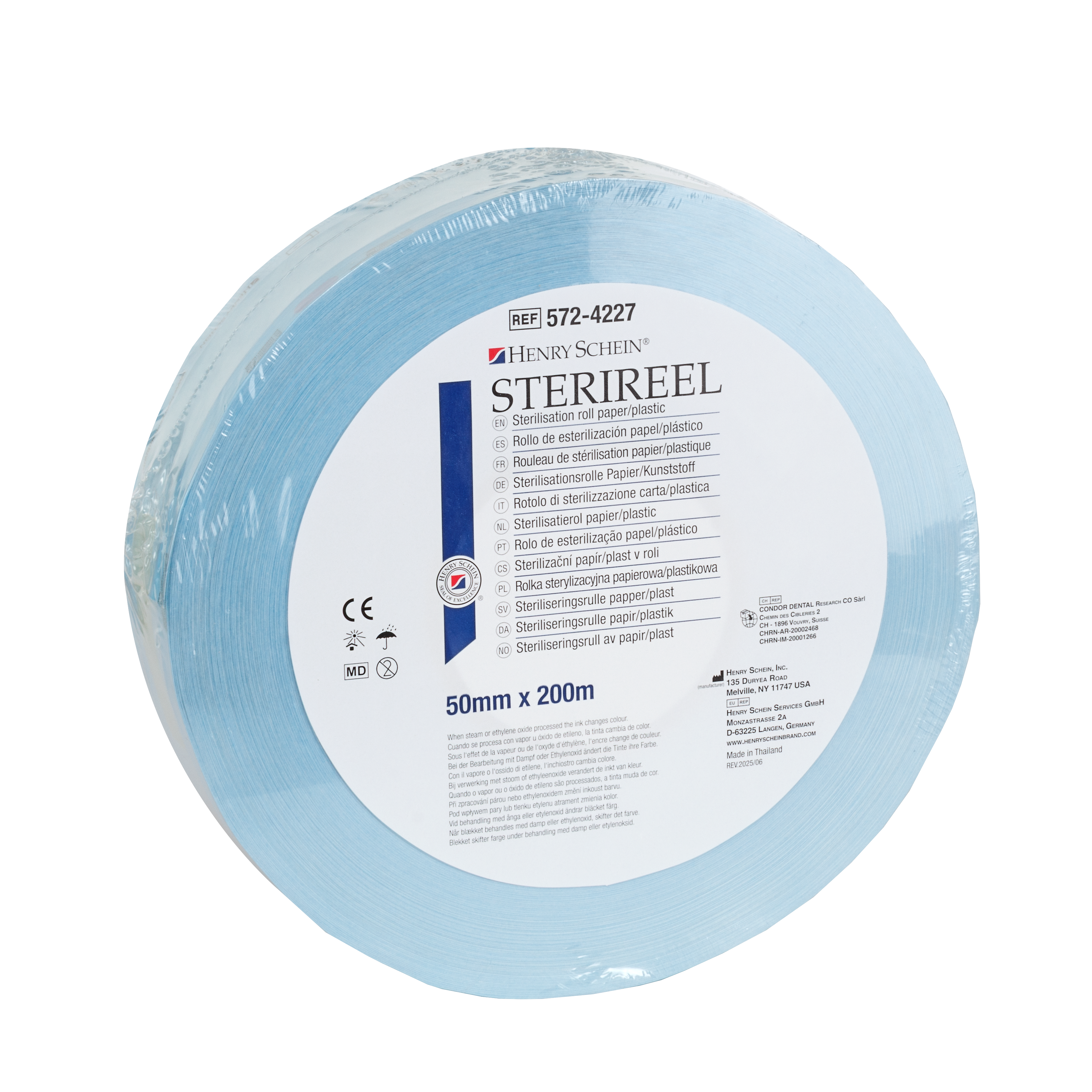 HS Sterireel Sterilisation Roll 200m x 50mm