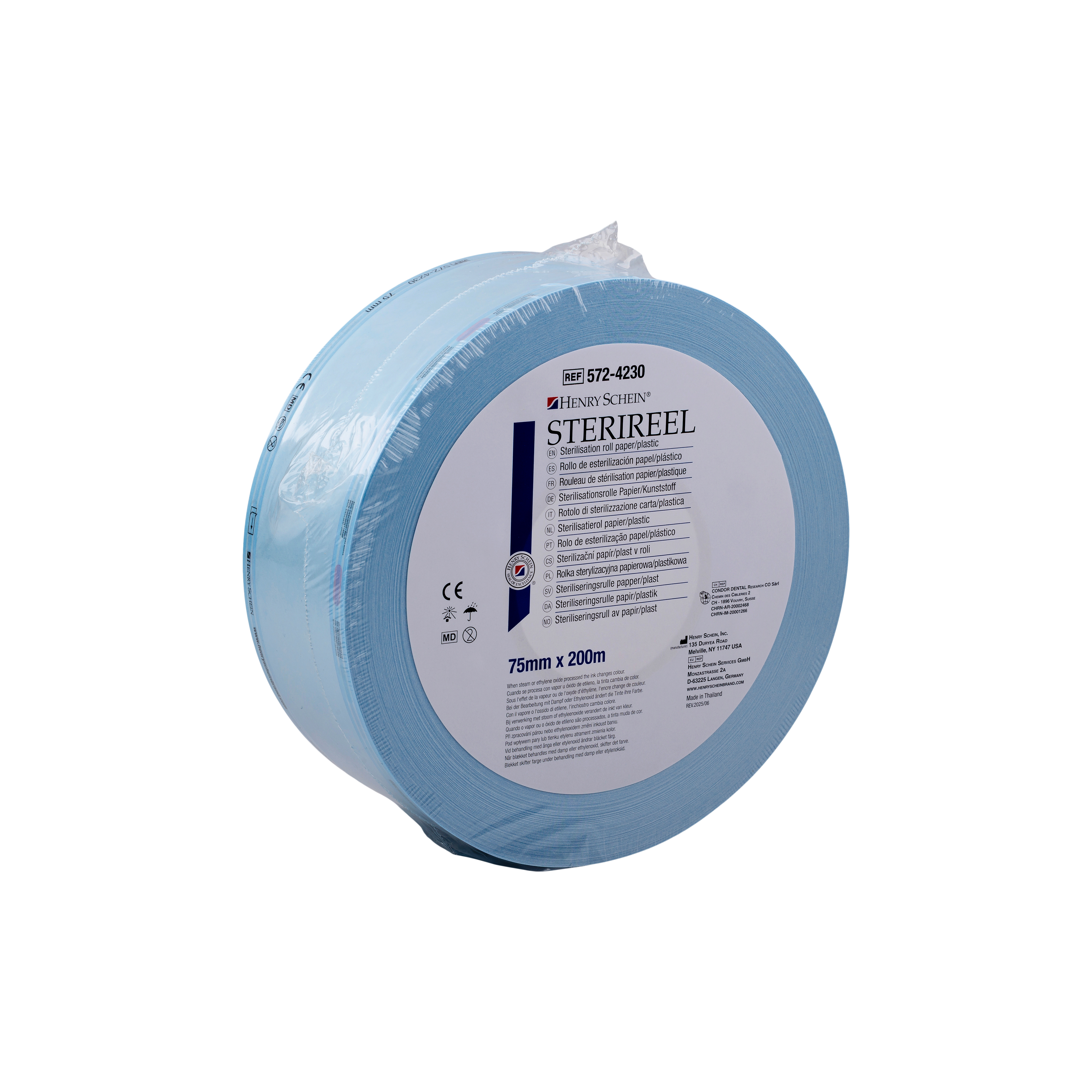 HS Sterireel Sterilisation Roll 75mm x 200m