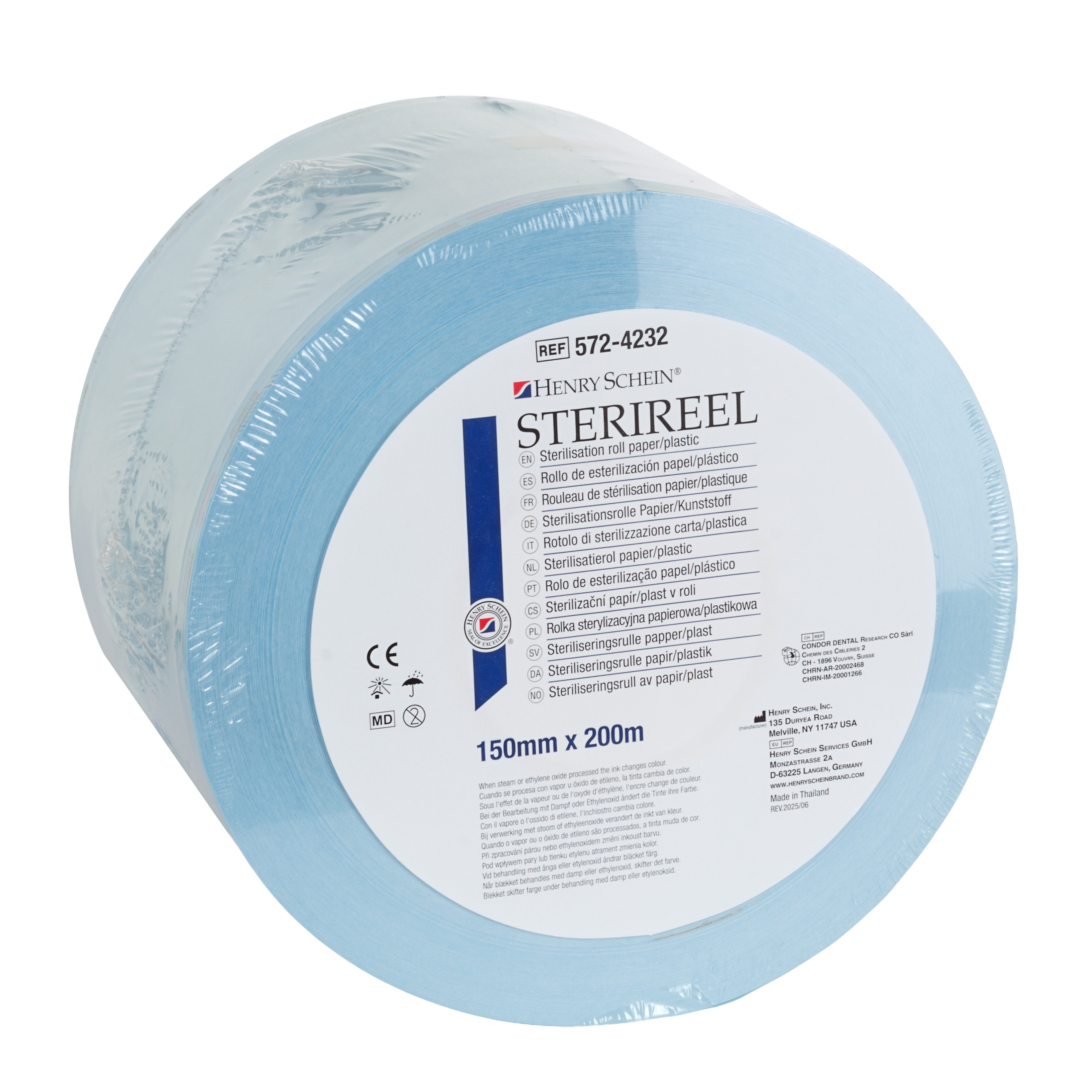HS Sterireel Sterilisation Roll 200m x 150mm
