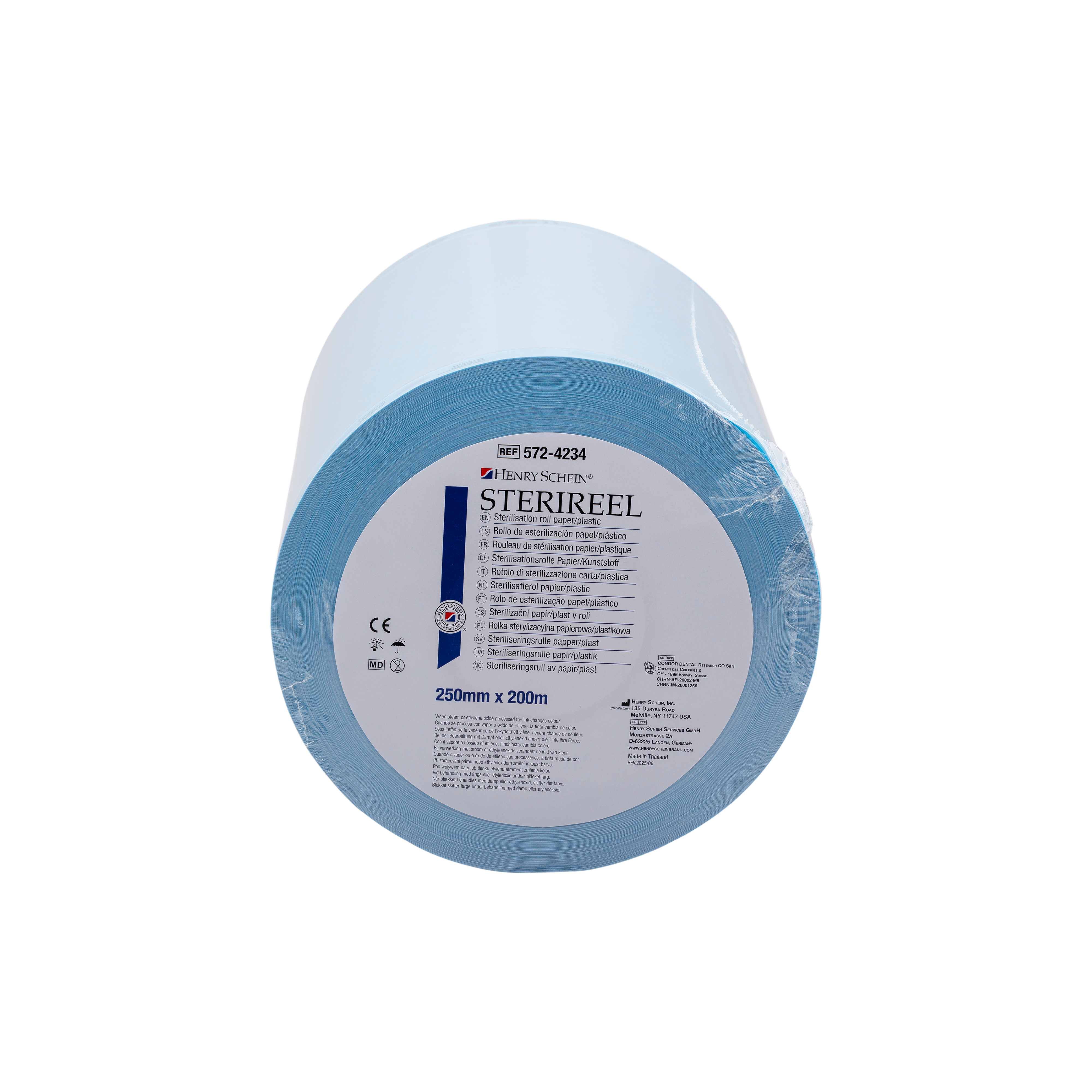 HS Sterireel Sterilisation Roll 250mm x 200m