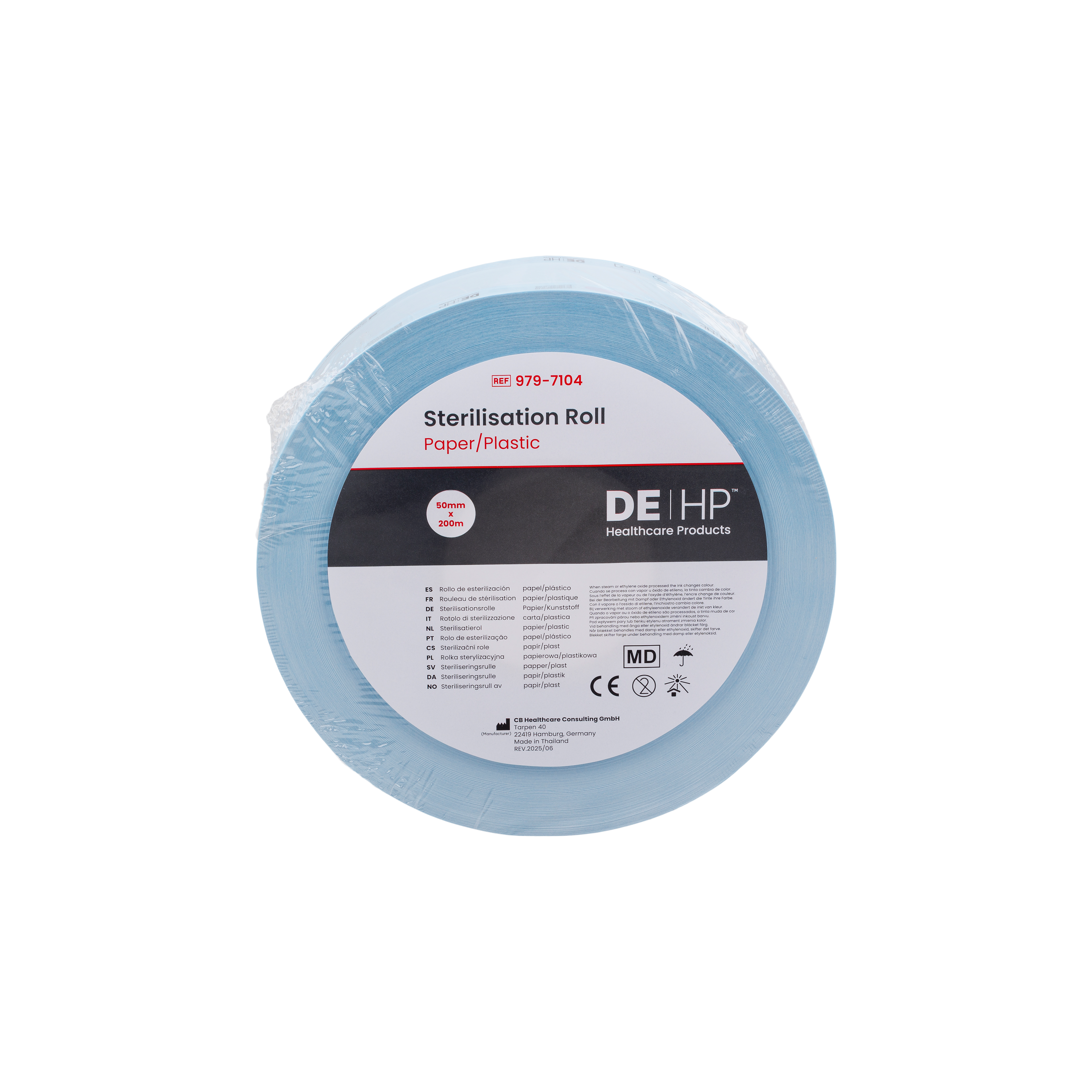 DEHP Sterilisation Roll 50mm x 200m