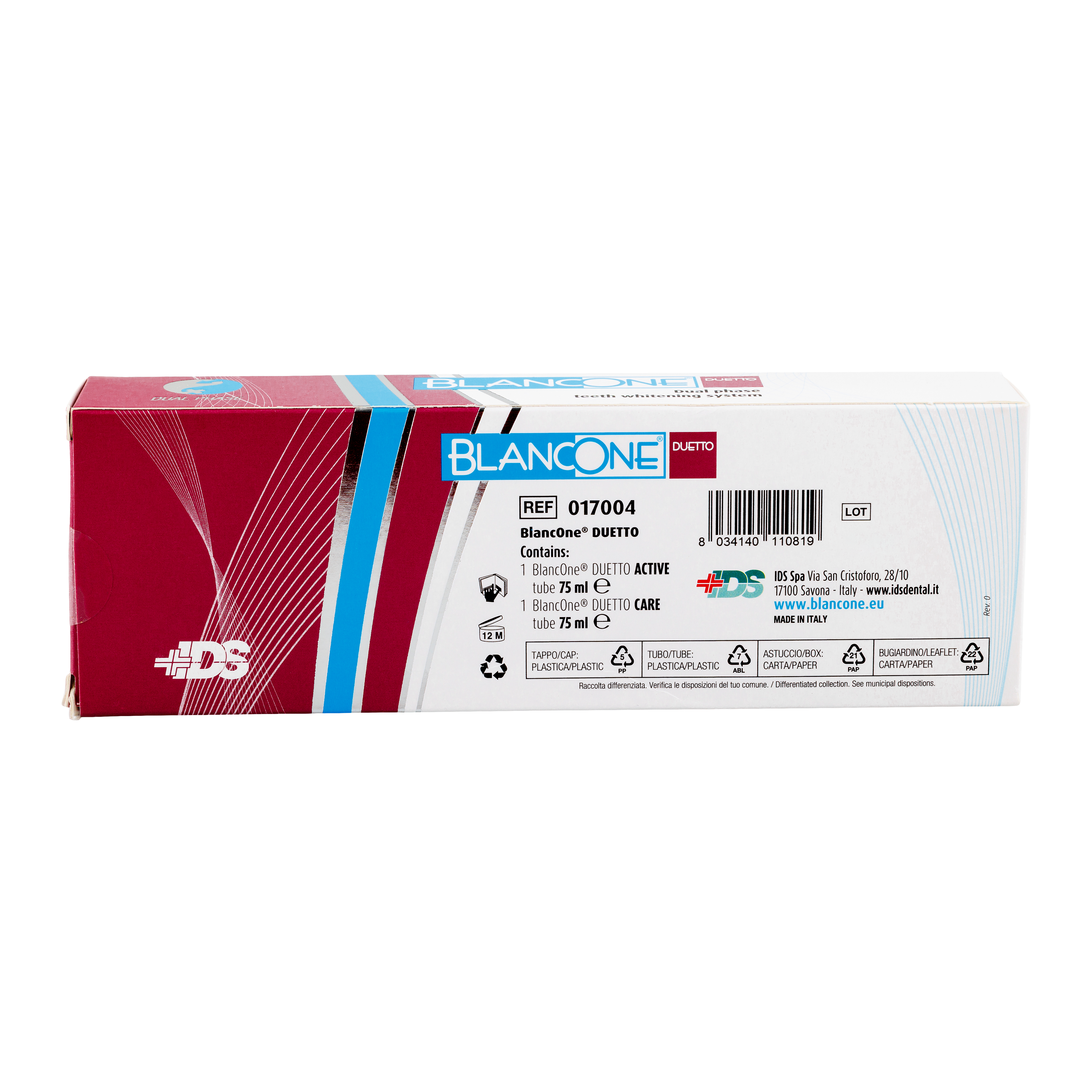 BlancOne BlancOne DUETTO Dual Whitening Toothpaste Kit 1219252 - Henry ...