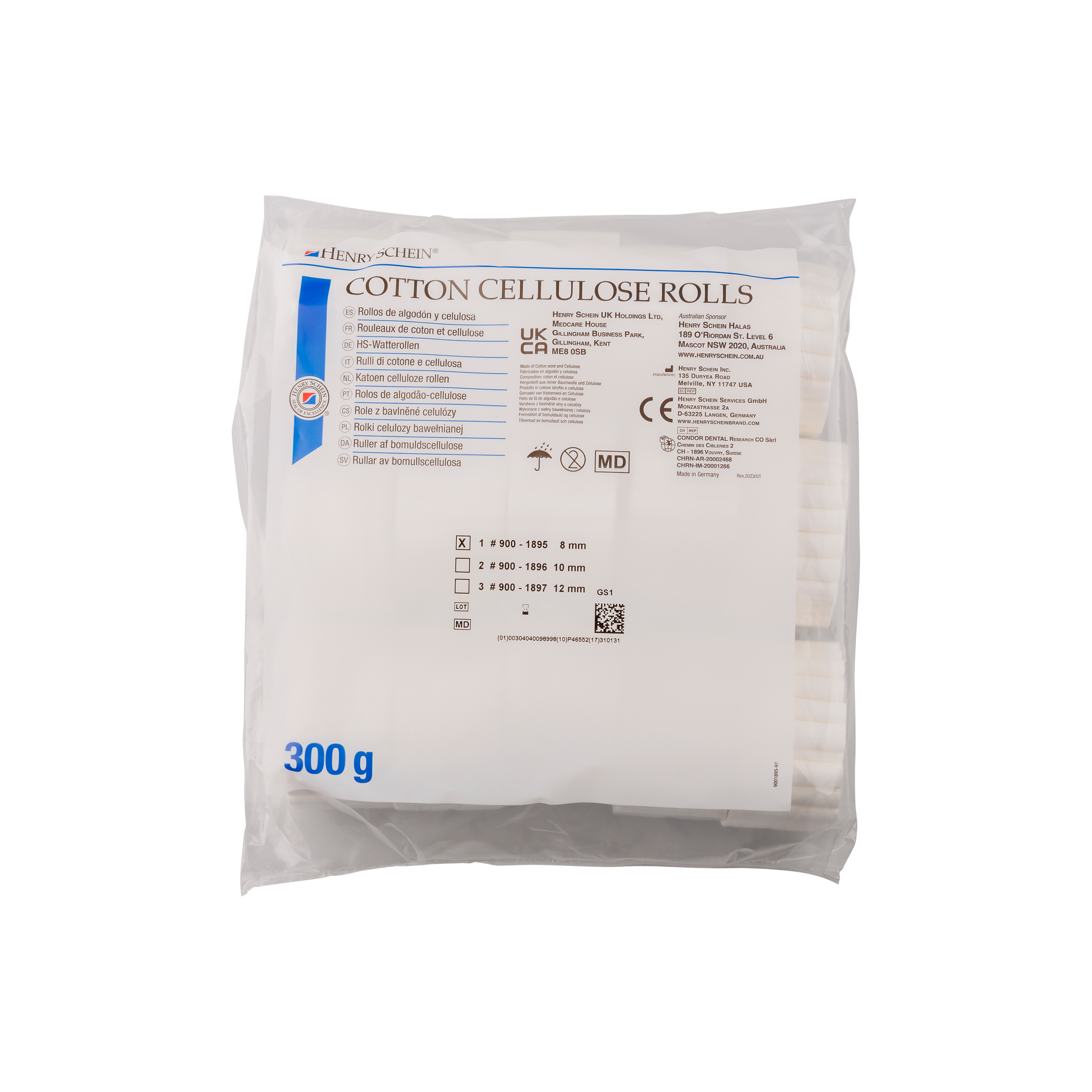 HS Cotton Rolls Size 1 810pk