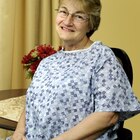 Patient Gown Adult Small / Medium White / Navy 12/Bx