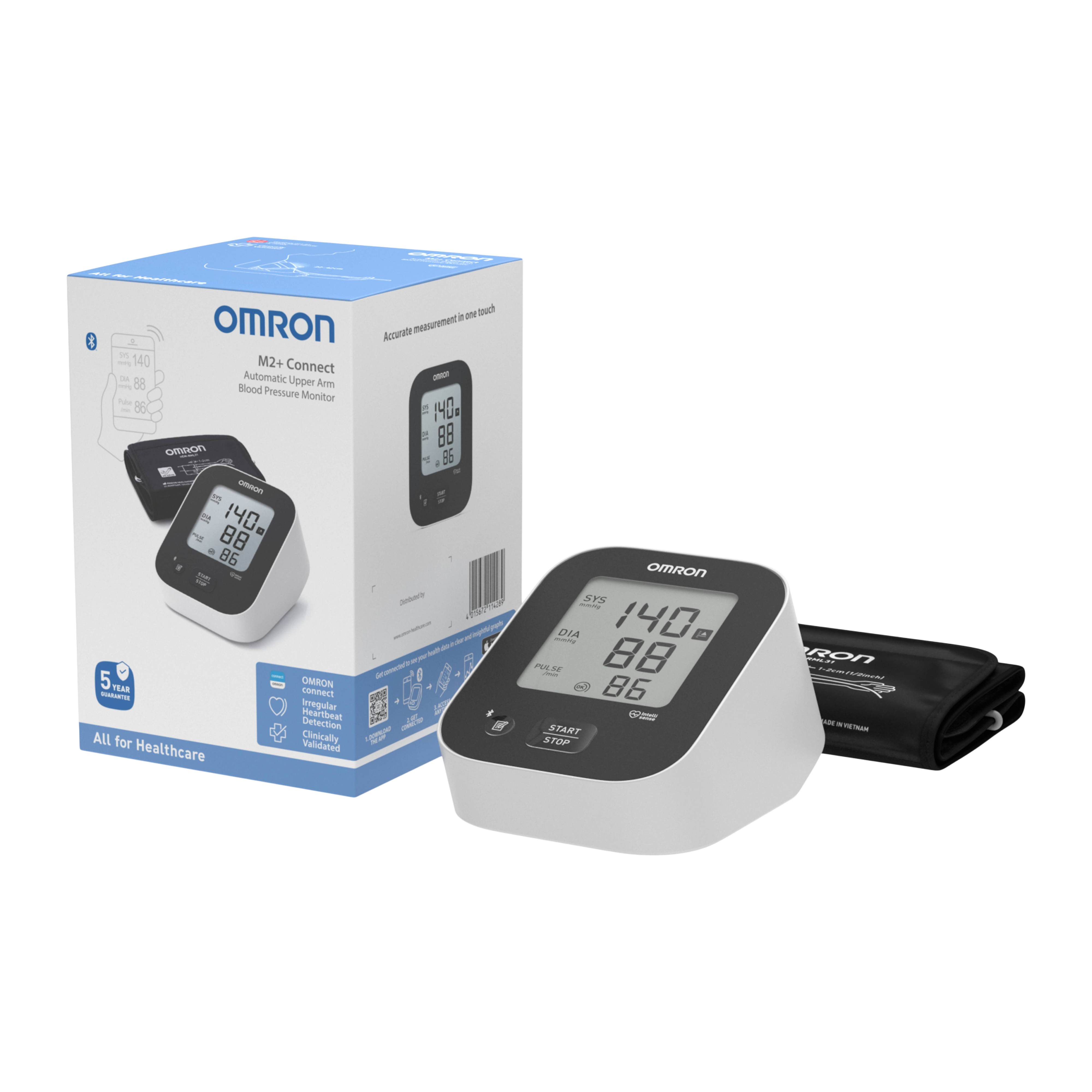 M2 Connect Auto Upper Arm Blood Pressure Monitor