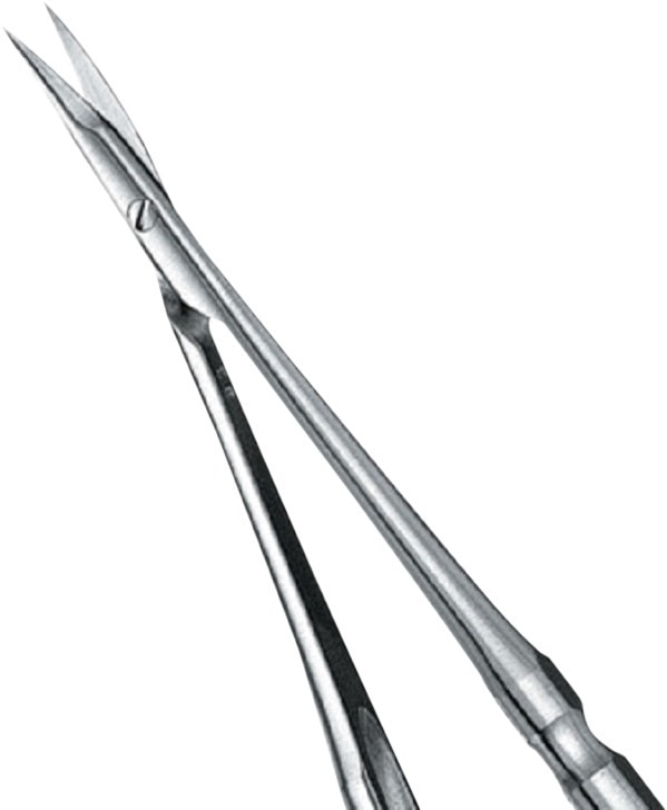 Schaar micro-chirurgie Castroviejo gebogen - SPV, gebogen - 18 cm