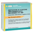 Recombivax-HB Hepatitis B Pediatric Injectable 0.5mL PFS 10/Pk