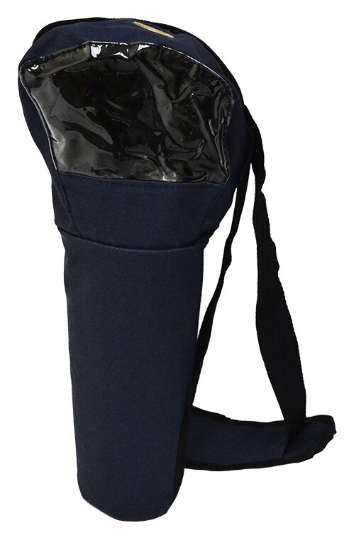 Oxygen Bag Blue Zipper Closure Shoulder Strap