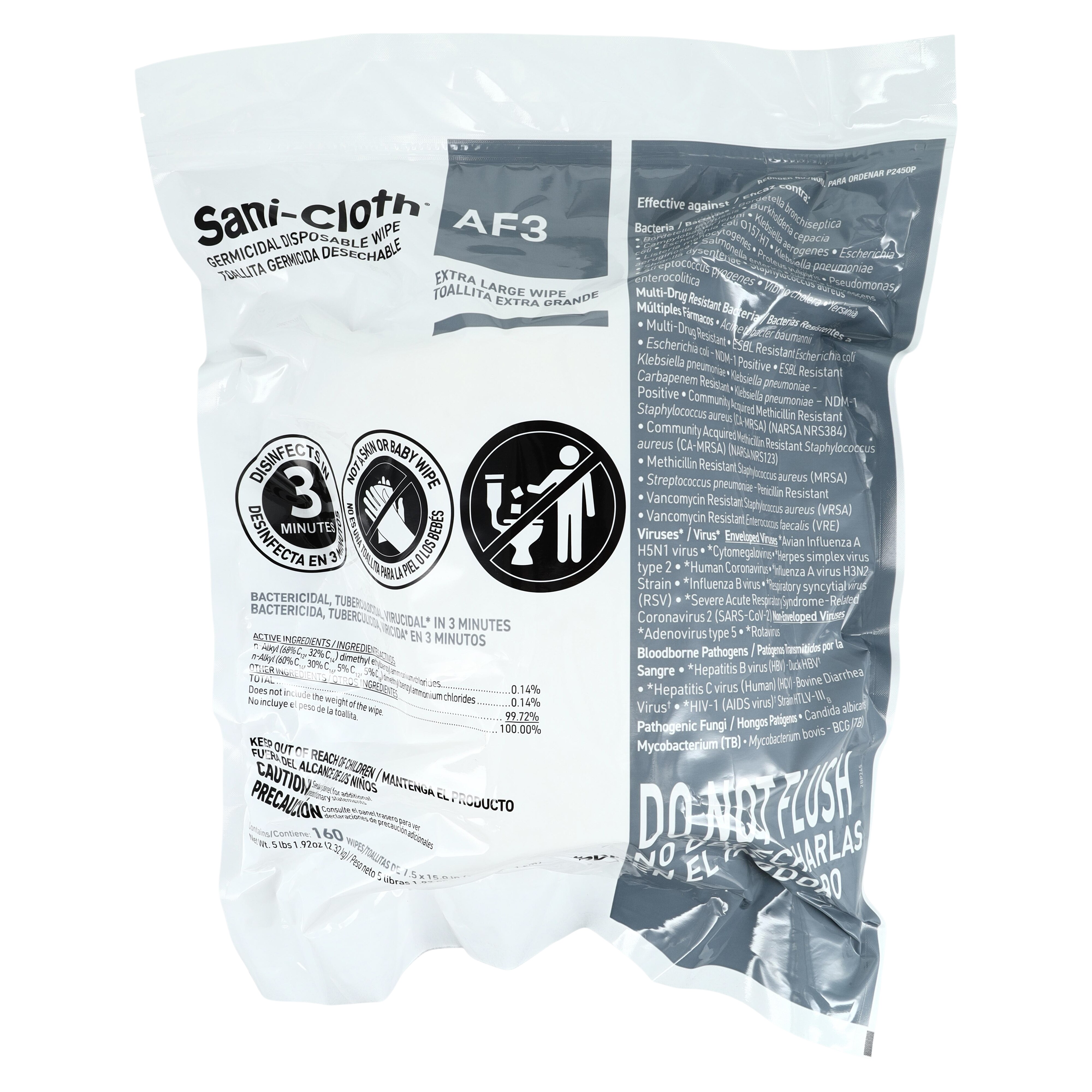 Sani-Cloth AF3 Wipes Disinfectant Refill 2/Ca