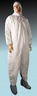 Fabric Coverall Elastic Small White 25/Ca