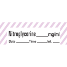 Anesthesia Label Nitroglycerine mg/mL White/Violet 1/2x500" 333/Rl