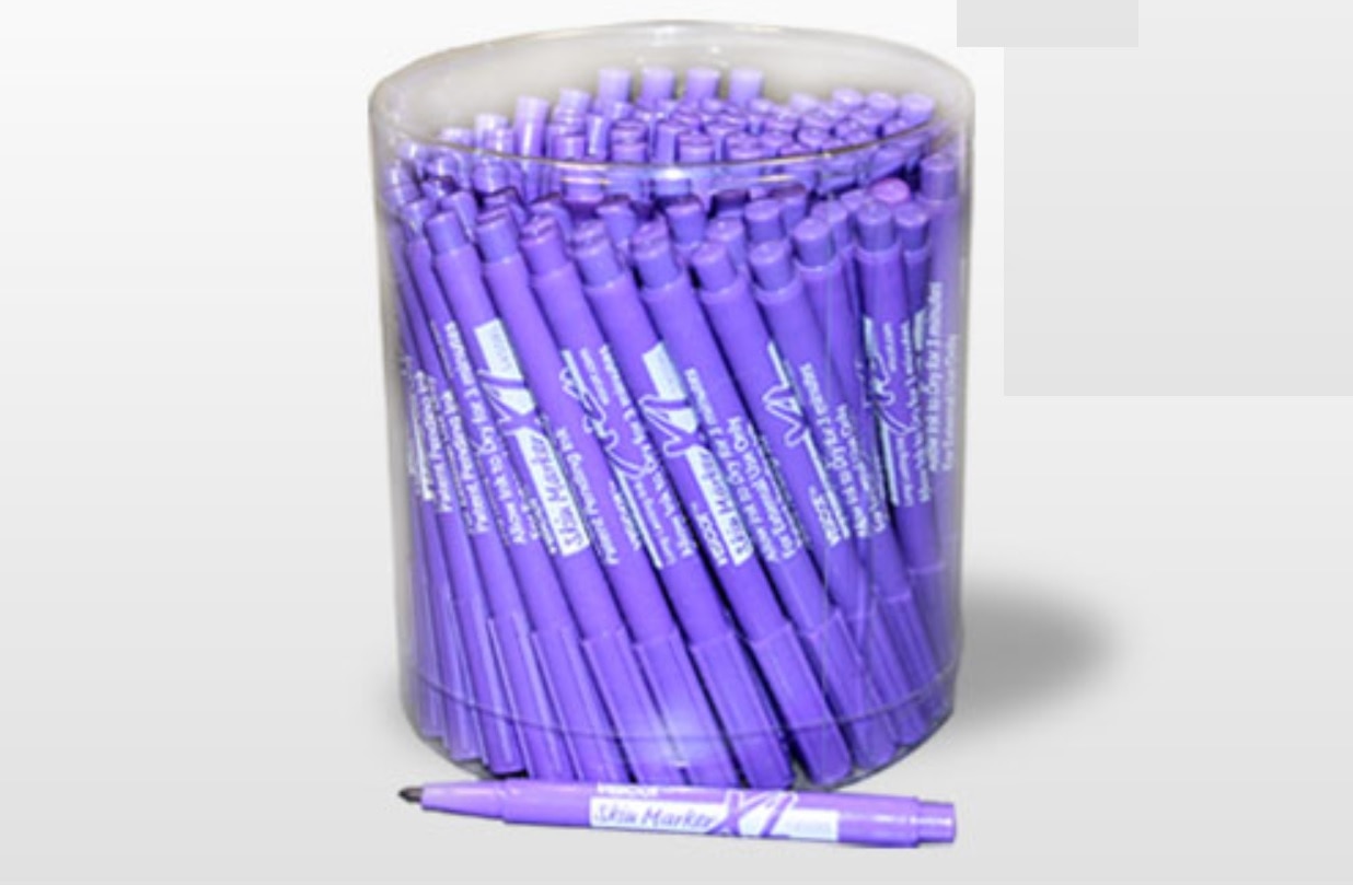 Viscot XL Skin Marker Mini Fine Tip Violet Sterile