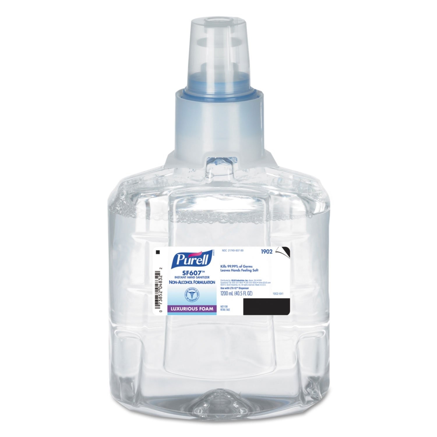 Purell LTX Foam Sanitizer 1200 mL Refill Fragrance Free 2/Ca