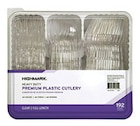Highmark Extra Heavy Duty Clear Plastic Forks Knives And Spoons Ea