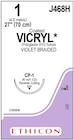 Coated Vicryl Suture 1 27" Polyglactin 910 Braid CP-1 Violet 36/Bx