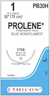 Prolene Suture 1 1x30" Polypropylene Monofilament CTXB Blue 36/Bx