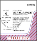 Vicryl Rapide Suture 0 36" Polyglactin 910 Braid CTX Undyed 12/Bx