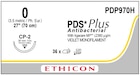 PDS Plus Suture 0 1x27" Triclosan/Polydioxanone Monofilament CP-2 Violet 36/Bx