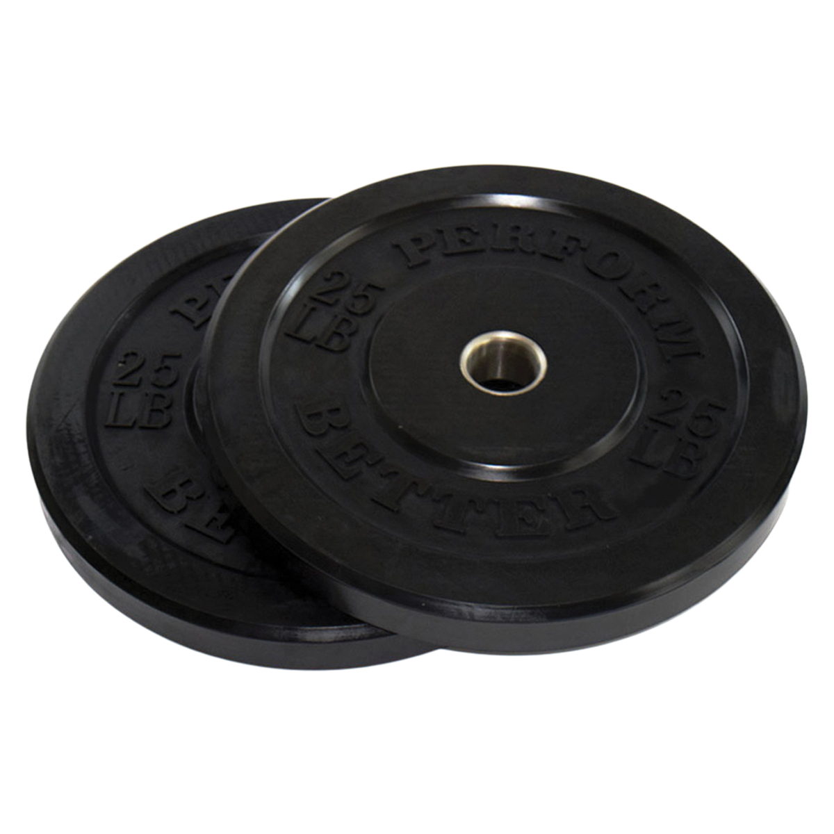 Bumper Plate 25lb Rubber Black