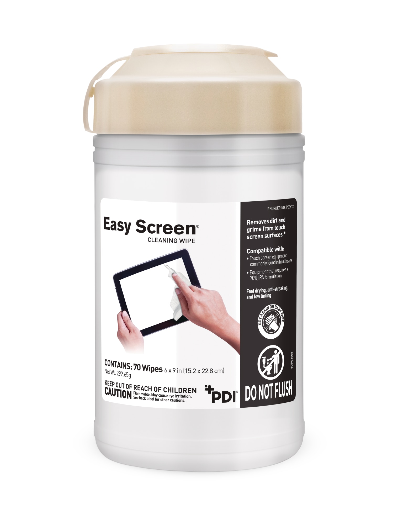 Easy Screen Cleaning Wipes 70/Cn