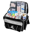 Hero Response Medical Bag 15x10x10" Black/Light Gray Zipper Closure Prem Hndl