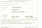Non-DOT Alcohol Test Form Each
