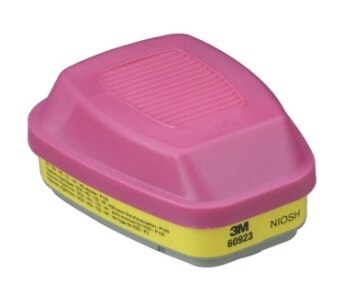 6000 Series Vapor/Acid Gas Filter For Respirator Particulate 2/Pk
