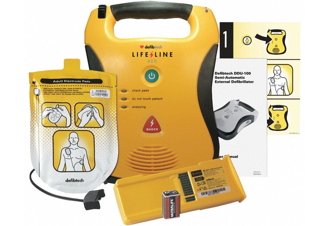 Lifeline AED Defibrillator New With RX Ea