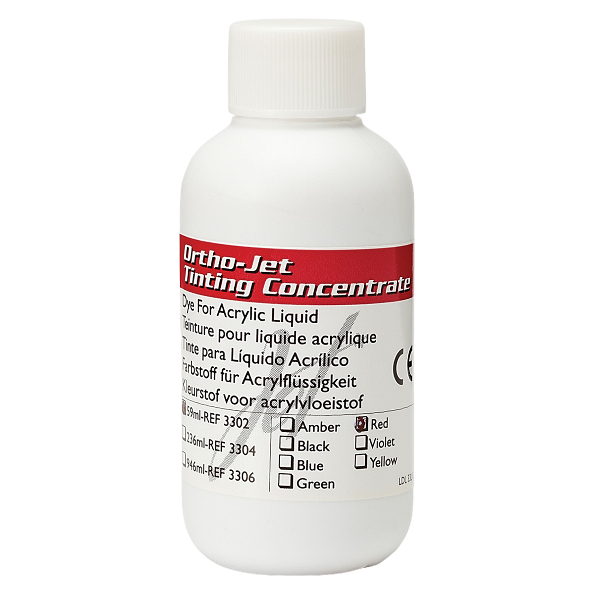 Ortho-Jet Orthodontic Resin Tinting Concentrate Amber 2oz/Bt