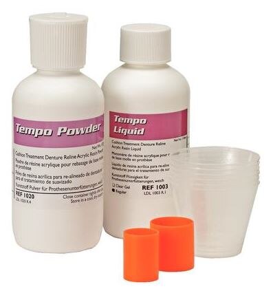 Tempo Reline Material Acrylic Resin Pink Ea