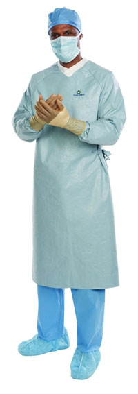 Aero Surgical Gown Breathable Material Standard / 3X Large Chrome 26/Ca