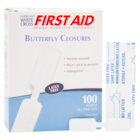 American White Cross Wound Closure Strip 13/32x1-13/16" White 100/Bx