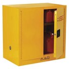 Storage Cabinet 2 Manual Doors Steel 3-Point Lock Yellow/Red Ea
