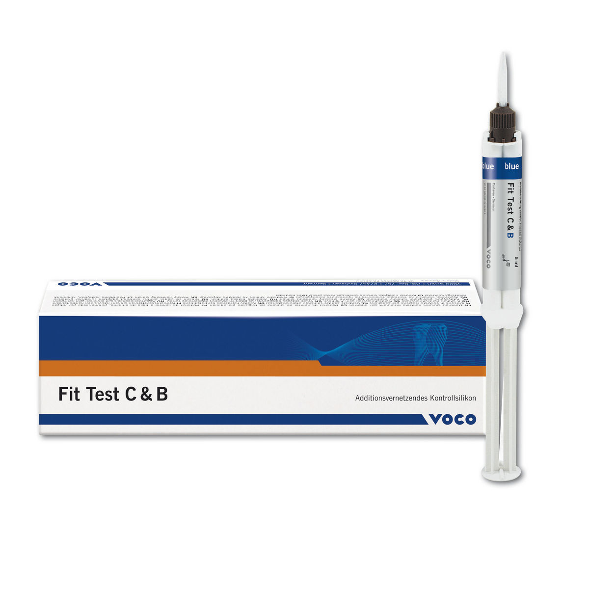 Fit Test C&B - Spuit QuickMix, 5 ml + mengtips type 9