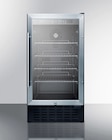 Summit General Purpose Refrigerator 2.7 Cu Ft Glass Door 34 to 64F Ea
