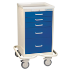 Mini-Series Tower Cart 24.5x24.75x37.75" 5" Caster (5) Drawer Electronic Lock