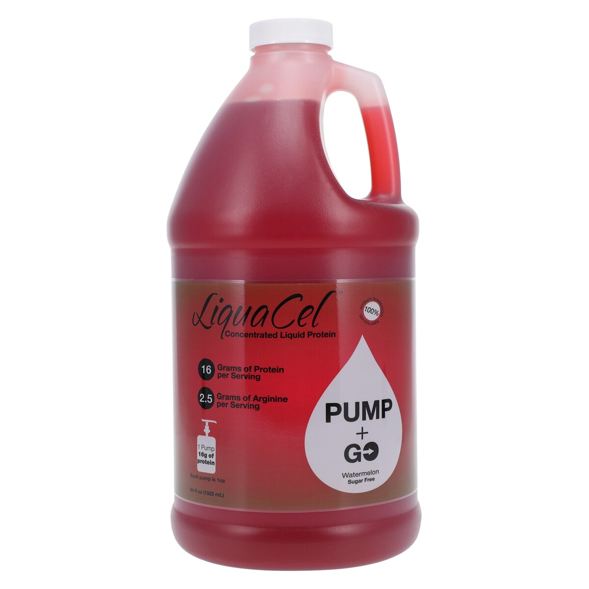 LiquaCel Pump & Go Liquid Protein Supplement Watermelon Jug 2/Ca