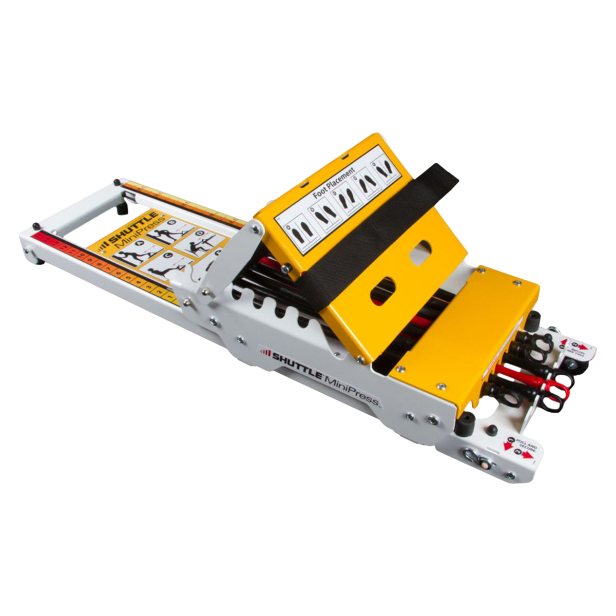 MiniPress Rehabilitation Leg Press Yellow/Gray Progressive With Elasticords