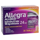 Allegra 24Hr Allergy Tablets 180mg 24 Hour 30/Pk