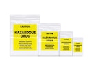 Bag Ctn Hzrd Drg Observe Sfty Precautions f/ Hndlng & Admin 12x15" 4mil 500/Ca