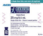 Enbrel Injection 25mg/0.5mL SDV 4/Package