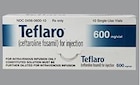 Teflaro Injection 600mg/vl Powder SDV 10/Package