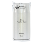Drinking Cup Plastic Clear 3 oz Disposable 100/Pk