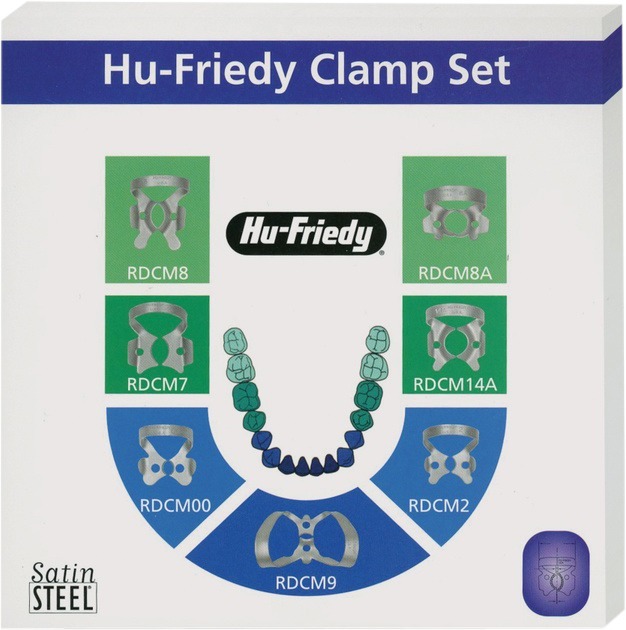 Cofferdamklemmen set - RDCSET7