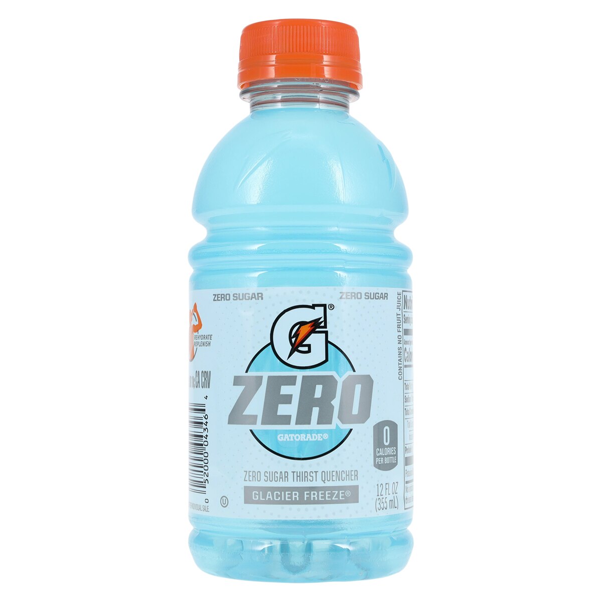 Gatorade G ZERO Sports Drink Glacier Freeze 12oz Bottle 24/Ca