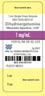 Dihydroergotamine Mesylate Injection 1mg/mL Ampule 1mL 10/Package