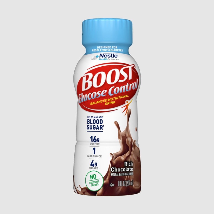 Boost Glucose Control Nutritional Shake Rich Chocolate 8oz Bottle 24/Ca