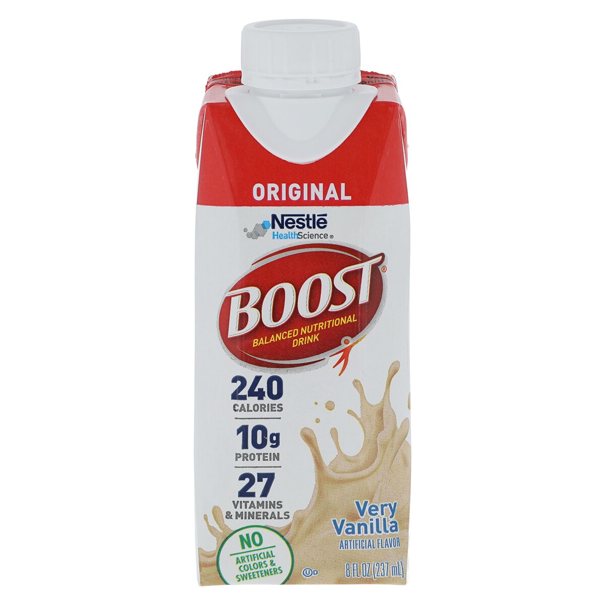 Boost Nutrition Beverage Very Vanilla 8oz Carton 24/CA