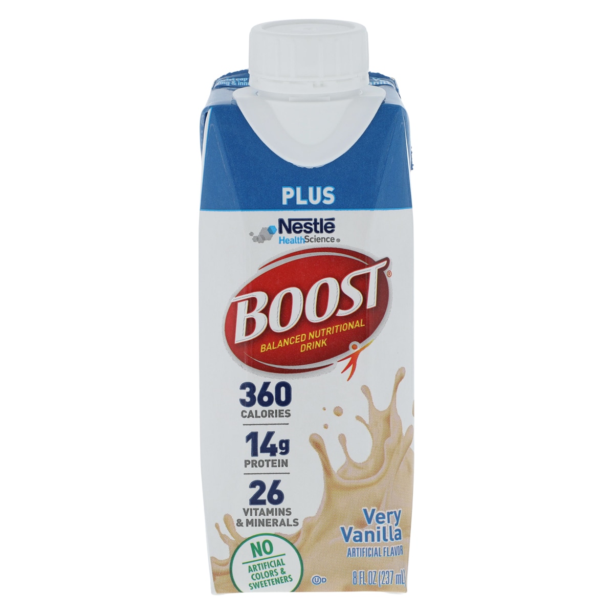 Boost Plus Nutrition Drink Very Vanilla 8oz Carton 24/CA